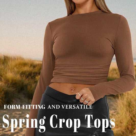 🎁Neuheiten 2026 – 49% reduziert💥 Damen-Crop-Top-Set in schmaler Passform