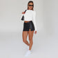 🎁Neuheiten 2026 – 49% reduziert💥 Damen-Crop-Top-Set in schmaler Passform