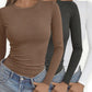 🎁Neuheiten 2026 – 49% reduziert💥 Damen-Crop-Top-Set in schmaler Passform