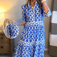 🎉Frühlings-Sonderangebot 49% Rabatt🌸💐Maxikleid für Damen mit geometrischem Print und V-Ausschnitt