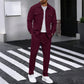 🔥Solange der Vorrat reicht 40 % Rabatt!🎉Herren-Set aus Waffel-Button-Down-Jacke und Hose