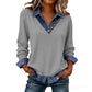 📢📢49% Rabatt!! ⏰Damen-Oberteil aus Patchwork-Denim mit Kragen, 2-teilig, aus Kunstleder