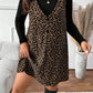 Leoparden-Kleid und Top im Lagenlook