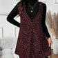 Leoparden-Kleid und Top im Lagenlook
