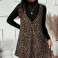 Leoparden-Kleid und Top im Lagenlook