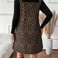 Leoparden-Kleid und Top im Lagenlook
