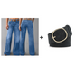 ✨🔥Retro-Schlagjeans für Damen mit Taschen👖