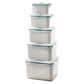 🥗 49% Rabatt! 🧊 5er-Set Kühlschrank-Aufbewahrungsboxen – stapelbare Obstboxen mit abnehmbarem Sieb, BPA-frei, ideal für Picknicks und Camping 🥦