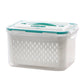 🥗 49% Rabatt! 🧊 5er-Set Kühlschrank-Aufbewahrungsboxen – stapelbare Obstboxen mit abnehmbarem Sieb, BPA-frei, ideal für Picknicks und Camping 🥦