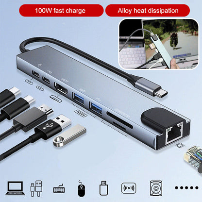 📢📢49% Rabatt!!! ⏰8-in-1 Multischnittstellen-Dockingstation-Konverter