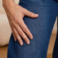 🥰 Damen-Jeans mit Kordelzugbund und weitem Bein