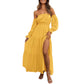 Damenkleid mit schulterfreiem Ausschnitt und hoher Taille🔥Kauf 2 Artikel versandkostenfrei🔥