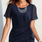 Elegantes, einfarbiges Kleid