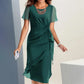 Elegantes, einfarbiges Kleid
