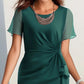 Elegantes, einfarbiges Kleid
