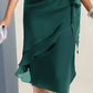 Elegantes, einfarbiges Kleid