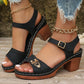 Damen-Sandalen mit Blockabsatz