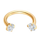 ✨ Runder Hantel-Septumring mit Zirkonia-Steinen – Dezent & strahlend!