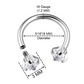 ✨ Runder Hantel-Septumring mit Zirkonia-Steinen – Dezent & strahlend!