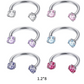 ✨ Runder Hantel-Septumring mit Zirkonia-Steinen – Dezent & strahlend!