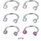 ✨ Runder Hantel-Septumring mit Zirkonia-Steinen – Dezent & strahlend!