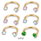 ✨ Runder Hantel-Septumring mit Zirkonia-Steinen – Dezent & strahlend!