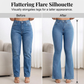 👖✨ Damen High-Waist Schlaghose – Slim Fit, Stretch, Locker & Leicht ausgestellte Jeans für Frühling