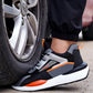 👟🔨🦺 AKTION-49%! Unzerstörbare Sicherheitsschuhe – Leichte Arbeitsschuhe, Stahlkappe & S1P-Standard (100% atmungsaktives Material)