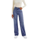🌞Frühlingserwachen: 49% Rabatt!✨ Elegante High-Waist Wide-Leg Jeans für Damen | Figurschmeichelnd, Atmungsaktiv & Ultra Bequem