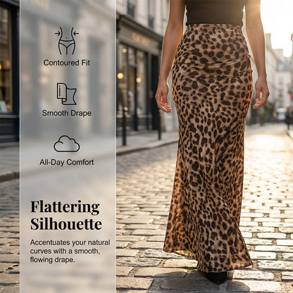 💎 -50% AUF DEN LEOPARDEN-MAXIROCK! 💎 Hohe Taille, Fließender Stoff & Wilde Eleganz für Tag und Nacht