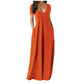 🌷Langes Freizeitkleid für Damen mit Rundhalsausschnitt, kurzen Ärmeln und weichem Stoff