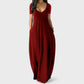 🌷Langes Freizeitkleid für Damen mit Rundhalsausschnitt, kurzen Ärmeln und weichem Stoff