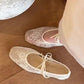 ✨🎀Elegante Ballerinas aus Mesh mit Schleife