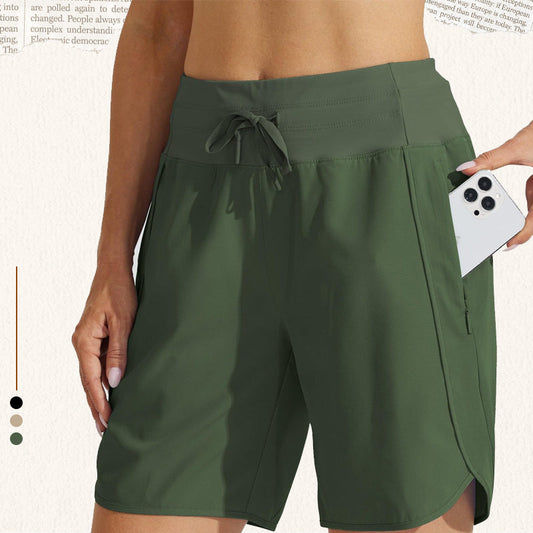 ✨Damen Hochtaillierte Sportshorts mit Schnelltrocknungsfunktion💥