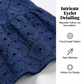 👗 49% RABATT! 🌞 Baumwoll-Sommerkleid mit Edler Lochstickerei – Luftig, Elegant & Perfekt Für Warme Tage 🌸