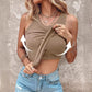 💥49% Rabatt 🎀Geripptes Tanktop mit integriertem BH für Frauen🌸ideal für Alltag, Freizeit und Sommer🌊