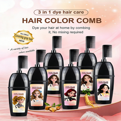 💇‍♀️ 3-in-1 Haarfarbenkamm | Färben, Mischen & Auftragen in einem Schritt – Einfache Anwendung zu Hause – 2 kaufen, 1 gratis