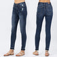 [🎁Geschenk für Frauen] Blaue Skinny-Jeans mit Bauchweg-Effekt