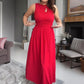 🔥 2026 NEU 🥳💞 50K+ VERKAUFT! ⚡Elegantes Damen-Maxikleid mit U-Boot-Ausschnitt👗