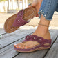 👡 50% RABATT! 🌸 Damen Blumen-Keilabsatz-Sandalen mit Riemchen – Romantisches Design, Bequeme Passform & Perfekt Für Den Sommer ☀️