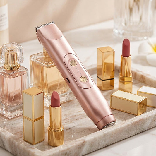 ✨2-in-1 Elektrorasierer für Frauen🪒Tragbare, schmerzfreie Haarentfernung