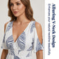🌺 Neu eingetroffen! Tropisches Maxikleid | V-Ausschnitt + Cold-Shoulder + Gummizug-Taille – Leicht & atmungsaktiv ☀️👗