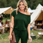 💥Begrenztes Zeitangebot: 49% Rabatt💕Off-Shoulder Jumpsuit mit kurzen Ärmeln – lässig & sommerlich