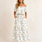 🌺 LIMITIERT: 49% RABATT! 🔥 Boho Off-Shoulder Maxikleid mit Schlitz & Taschen – Leicht, Weiblich & Perfekt für den Alltag 👗