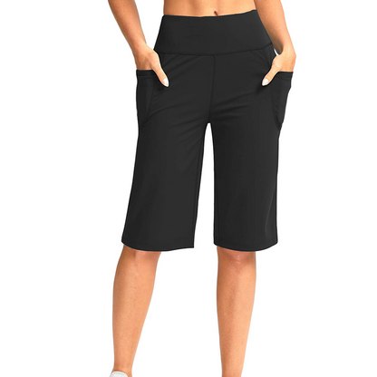 ⏰Letzter Tag im Angebot: 49% Rabatt! 🔥👖 Damen-Yoga-Shorts mit hohem Bund und Taschen