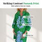 💥Zeitlich begrenztes Angebot Gratisgeschenk🌷Lässiges Kleid mit Boho-Print und 3/4-ÄrmelnPrint 3/4 Sleeve Casual Dress