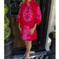 💥Zeitlich begrenztes Angebot Gratisgeschenk🌷Lässiges Kleid mit Boho-Print und 3/4-ÄrmelnPrint 3/4 Sleeve Casual Dress