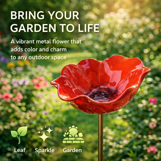 🚗Lieferung innerhalb von fünf Werktagen🔥🔥HEISSER VERKAUF 50% RABATT🎁 Handgefertigter Blumenstecker aus Metall für den Garten