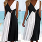 😍Zeitlich begrenzter Rabatt 49% 💥Elegantes Patchwork-Kleid mit V-Ausschnitt für Damen