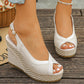 👡 LIMITED-TIME 49% RABATT! 🌸 Damen-Keilsandalen mit Zehensteg – Plattform, Atmungsaktiv, Rutschfeste Sohle 🌴